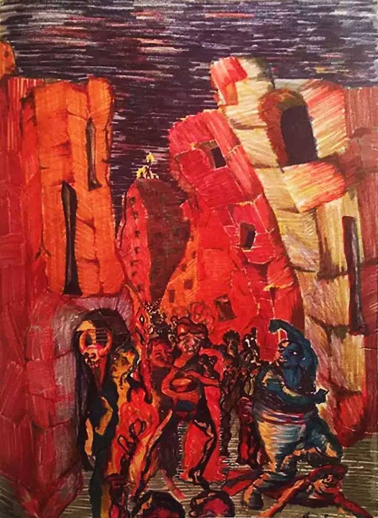 David-Bowie-paintings-study